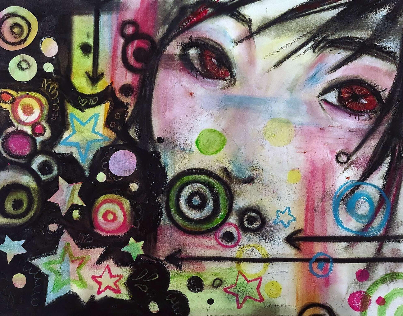 Untitled, August 2025, Mixed Media, A4 Materials: Oil Pastels and colored pencils