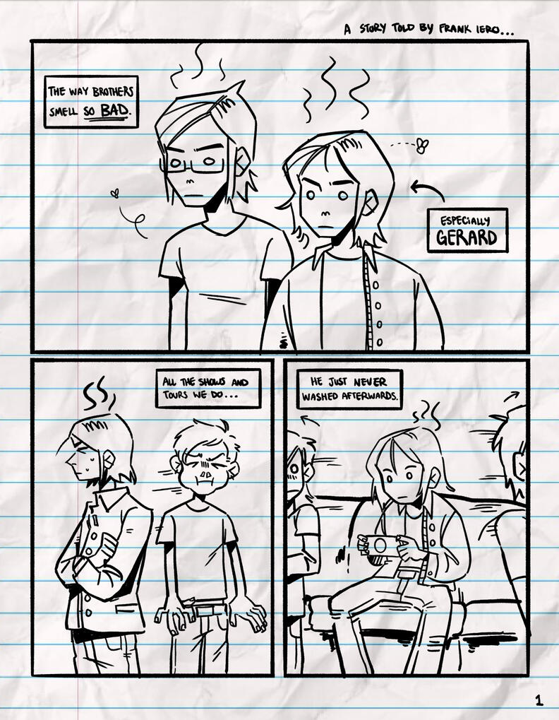 A short comic based off an an interview with Frank Iero.